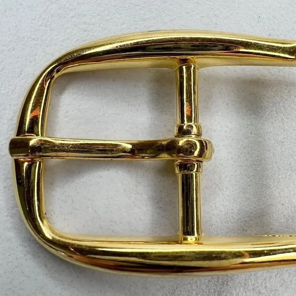 Vintage Gold Tone Simple Basic Belt Buckle for up to 1 Inch Belt
